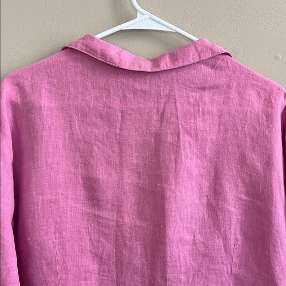 CP Shades Sausalito Marseala Linen dusty rose button down shirt size large - Picture 8 of 15